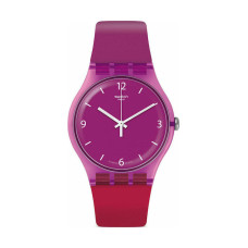 Swatch Cherryberry Purple-Red Rubber Strap SUOV104